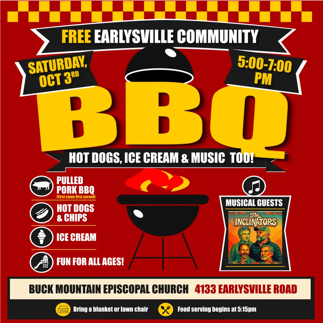 Earlysville Community BBQ flyer